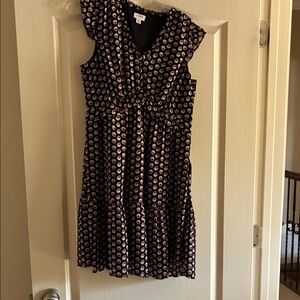 J. Crew factory Black and Pink Mini Dress